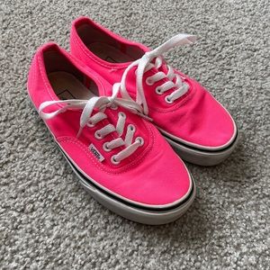 Neon Pink Vans